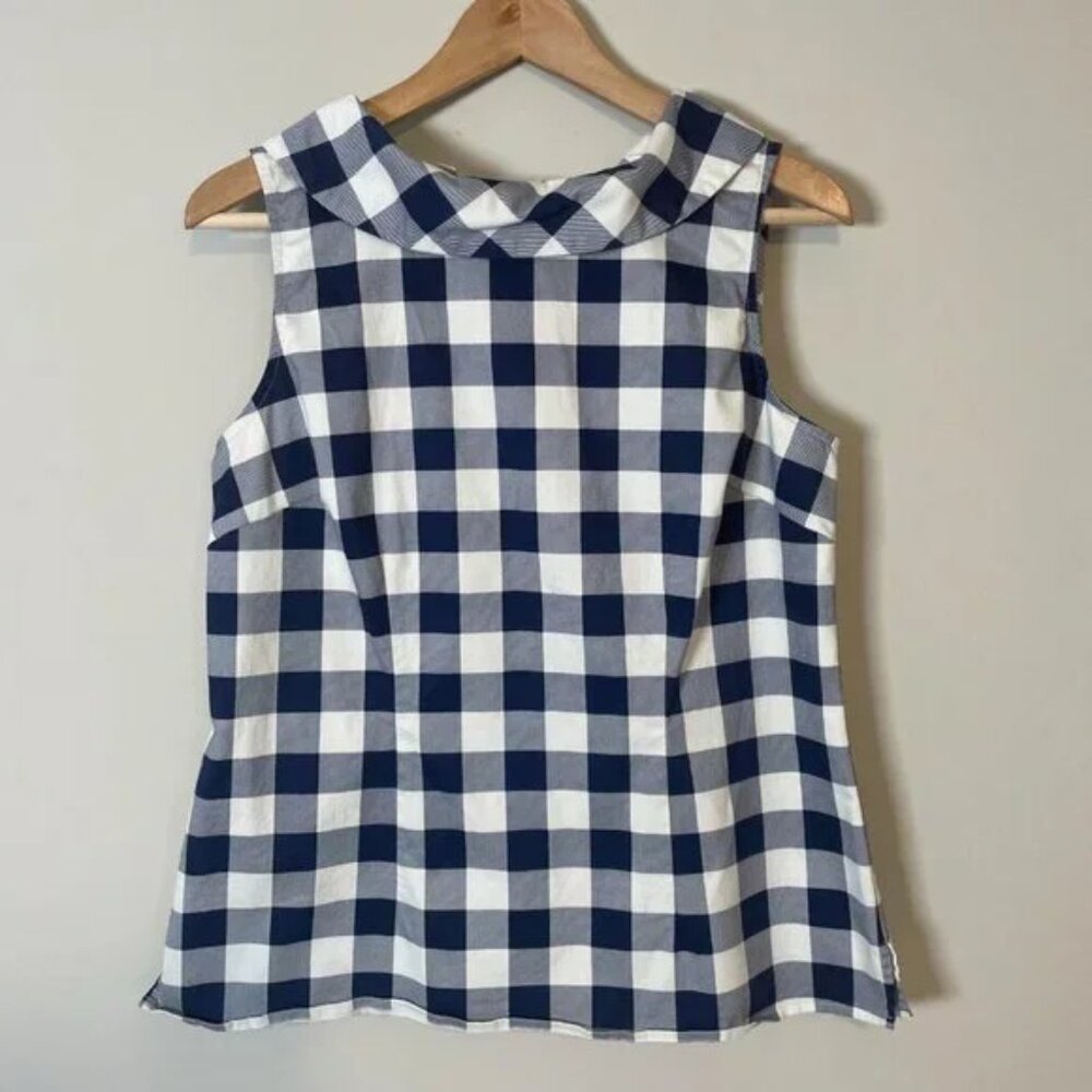 TALBOTS | TOP SIZE M  WHITE/BLUE